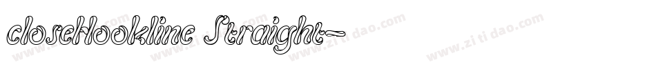 closeHookline Straight字体转换